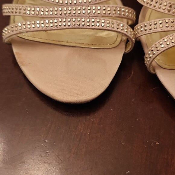 Touch of Nina Gold Strappy Sandals - Picture 2 of 6